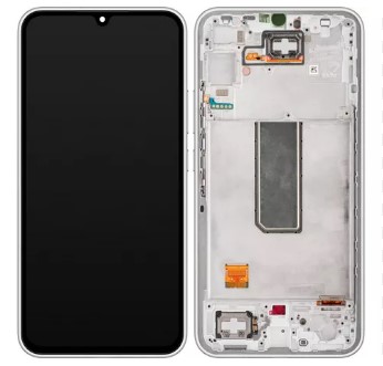Tela Display Samsung A34 5G A346 Preto com Aro Cromado Original OLED *